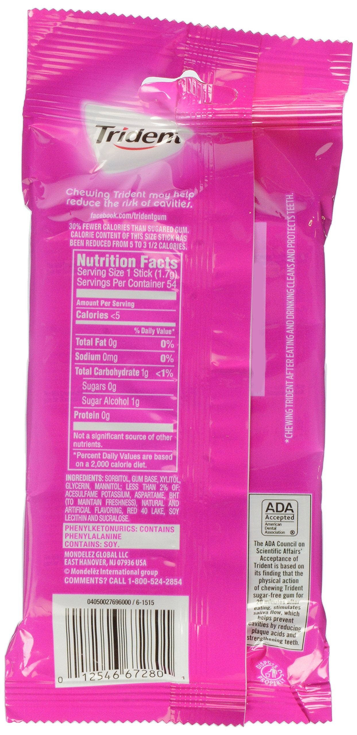 Trident Bubblegum, 3 ct