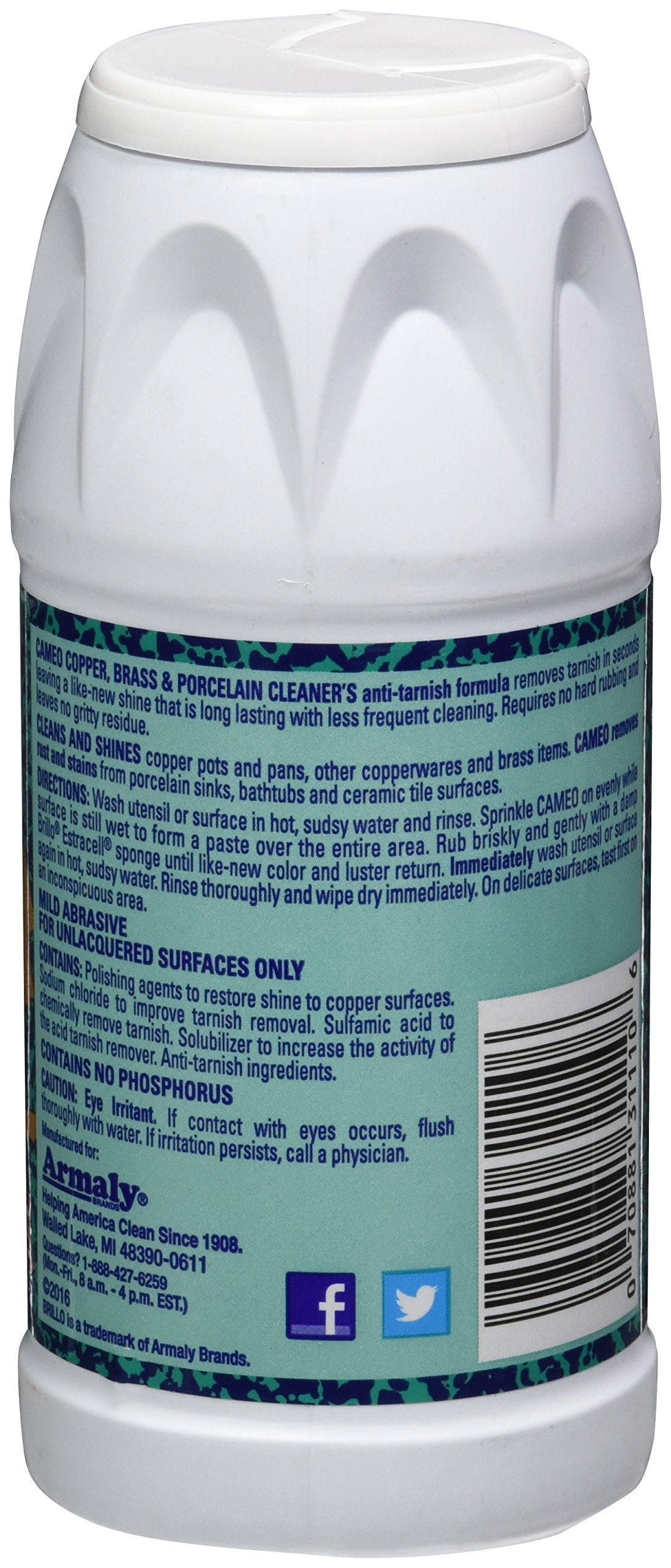 Brillo Cameo Copper, Brass & Porcelain Cleaner, 10 Ounce