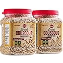 Baron’s Israeli Whole Wheat Couscous Toasted Pasta | 100% Natural Pearled Noodles for Soups, Side Dishes & More | Cooks in 10 Minutes! | Kosher | 2 Pack 21.16oz Jars