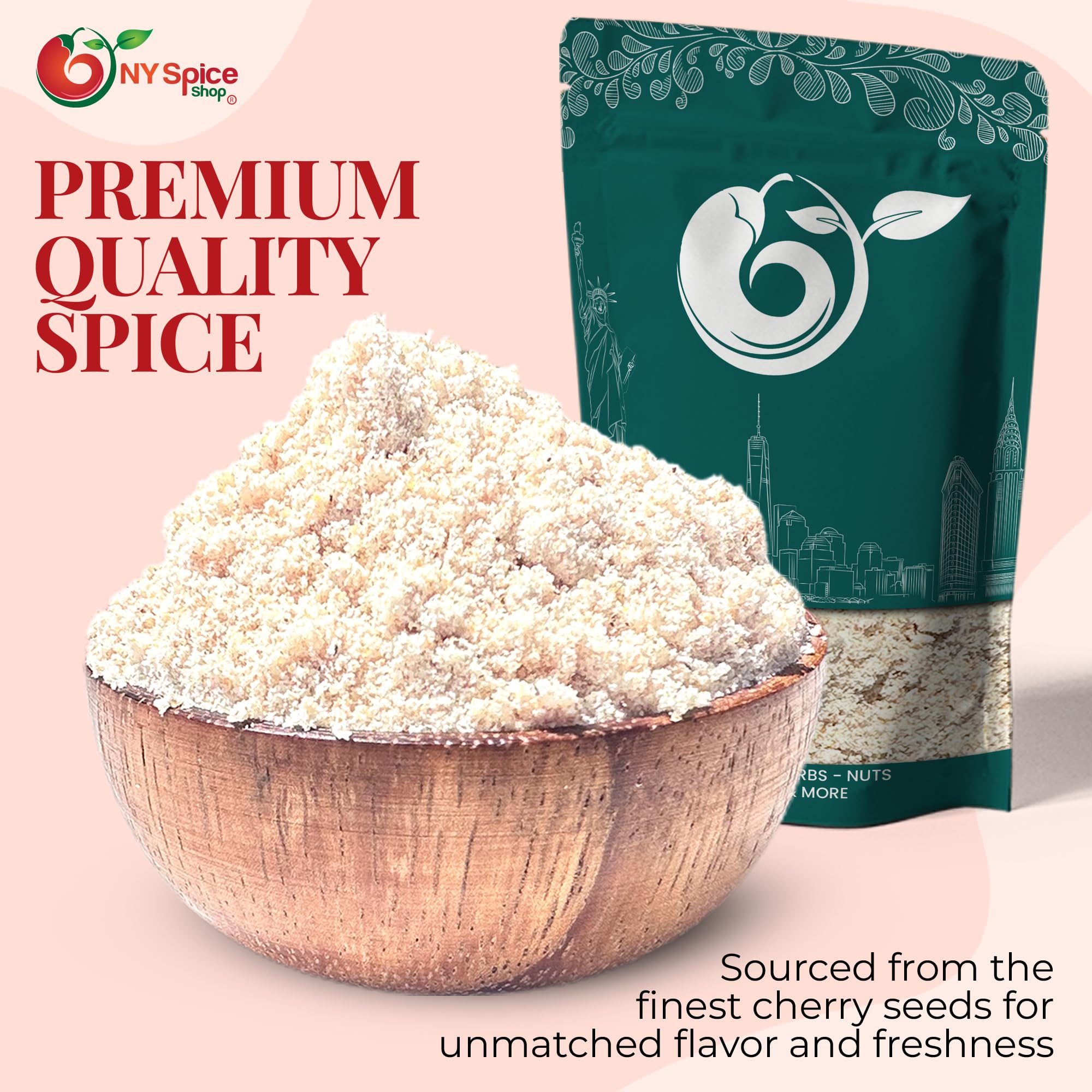 NY SPICE SHOP Ground Mahlab - Spice Mahlepi Powder - Dried Natural Mahlep - Dry Mahlep Spice for Pastry Making - 4 Ounce