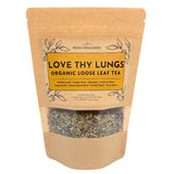 Keha Wellness Organic Love Thy Lungs Loose Leaf Herbal Tea, Lung Cleanse and Health, Respiratory Support, Caffeine-Free, Made in the USA