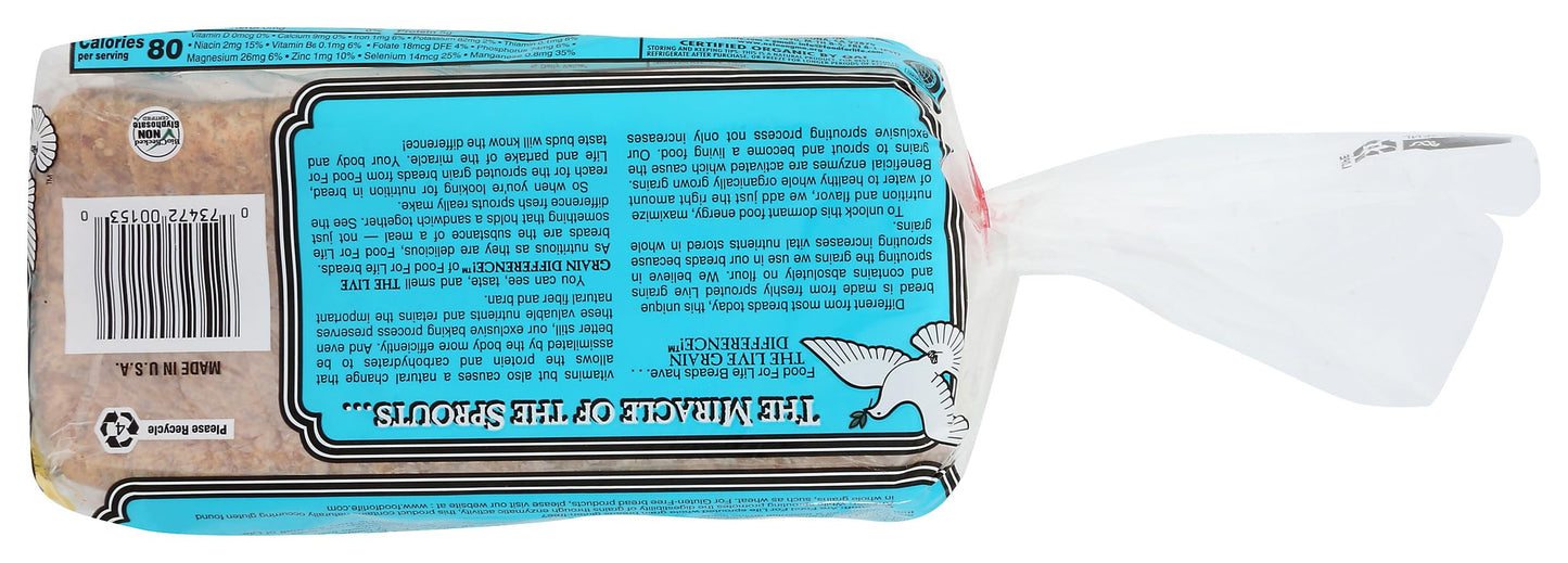 Food for Life Organic Low Salt Ezekiel Bread, 24 OZ