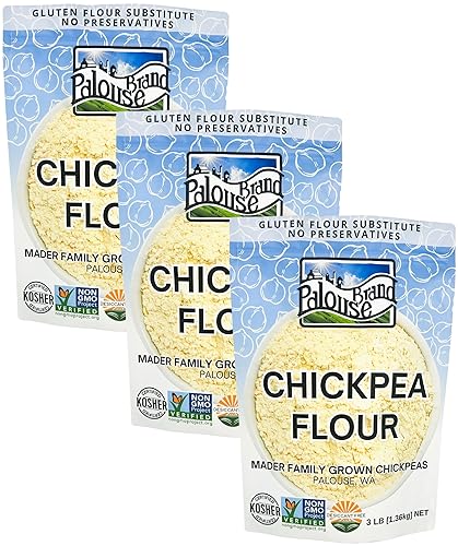 Palouse Brand Certified Glyphosate Residue Free Chickpea Flour | 9 LBS | Family Farmed in Washington State | Unbleached | Non-GMO Project Verified |