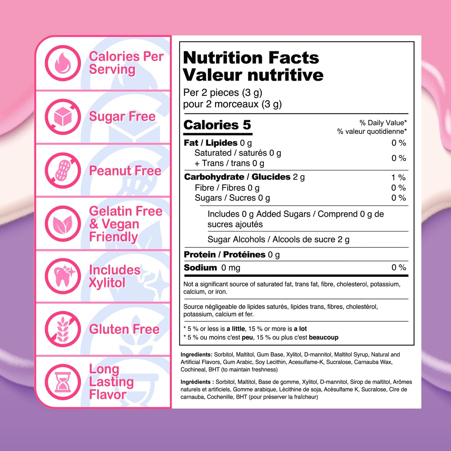Archie’s Milkshake Sugar Free Gum by Bubblegum Kids | Milkshake Flavor Sugarless Gum with Xylitol | Vegan, Low Calorie Candy Alternative for Kids