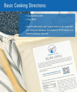 CLEAR CREEK Black Lentils | Caviar or Beluga Lentils | 25 lb Bucket | Non-GMO | Kosher | Vegan | Non-Irradiated