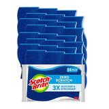 Scotch-Brite Zero Scratch Non-Scratch Scrub Sponges, Sponges for Cleaning Kitchen, Bathroom, and Household, non-scratch Sponges Safe for Non-Stick