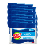 Scotch-Brite Zero Scratch Non-Scratch Scrub Sponges, Sponges for Cleaning Kitchen, Bathroom, and Household, non-scratch Sponges Safe for Non-Stick