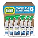 Comet Professional Multi Purpose Disinfecting Liquid Cleaner with Bleach Spray for Commercial Use, 32 fl oz (Case of 6)