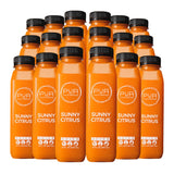PUR Cold Pressed Daily Juice Kit | Cold-Pressed Juice for Cleanse, Hydration & Digestion | Electrolytes & Antioxidants (12 fl oz - 18 Pack, Sunny