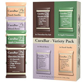 CuraBar Protein Bars - Variety Pack (4 Flavors), 17g Protein, Low Carb, Gluten Free, Dairy Free, Healthy Snack, Seed Oil Free, No Artificial