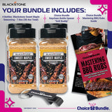 Blackstone Sweet Maple Seasoning - Gourmet Griddle Premium Barbecue Rub 4 Pk (30.4 oz) + BBQ Masters & Opener (6 Items)!