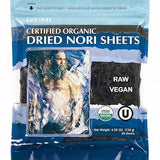 Raw Organic Nori Sheets 50 qty Pack! - Certified Vegan, Raw, Kosher Sushi Wrap Papers - Premium Unheated, Un Cooked, untoasted, dried - RAWFOOD