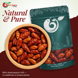 NY Spice Shop Chili Pequin Whole Dried - 1 Pound Dry Pequin Chili Pods - Whole Mexican Pequins Pepper & Mild Red Hot Pepper For Cooking, Sauces, Soups