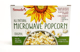 Smude's Brand All Natural Microwave Popcorn - Original | 3 Simple Ingredients - Popcorn, Smude’s Sunflower Oil, & Salt | Healthy Snack, Heart Healthy