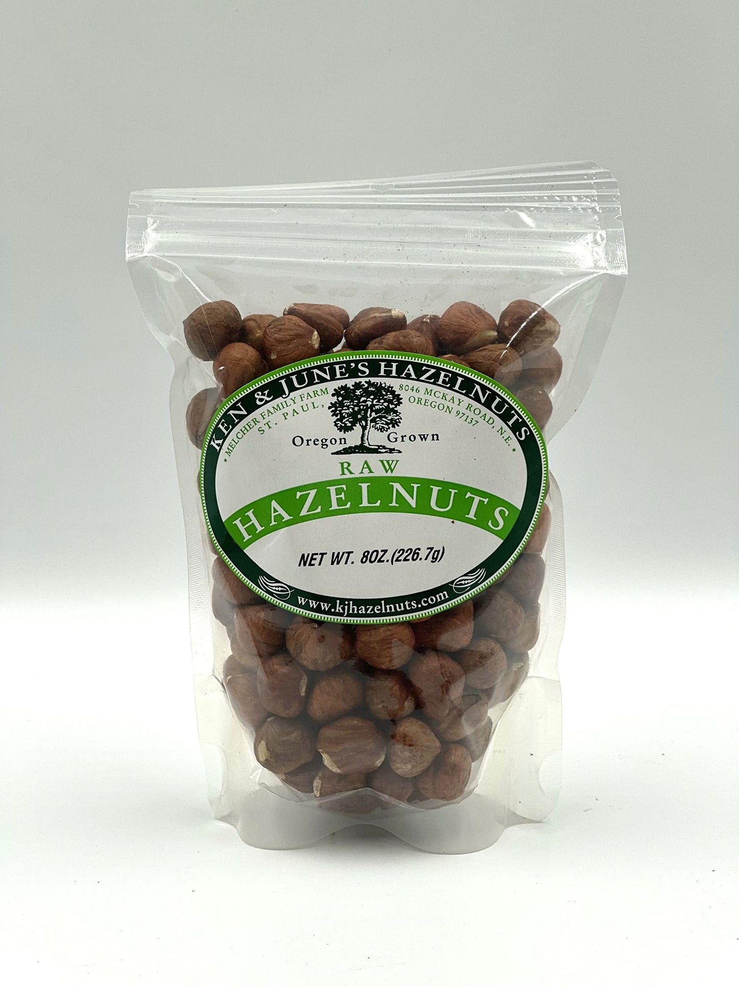 Raw Hazelnuts - 8 Oz Bag