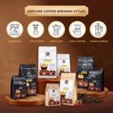Buon Me Coffee Robusta & Arabica Coffee Beans Blend, Medium Roast, Smooth & Bold Vietnamese Coffee, 17.6oz Bag (Pack of 1)