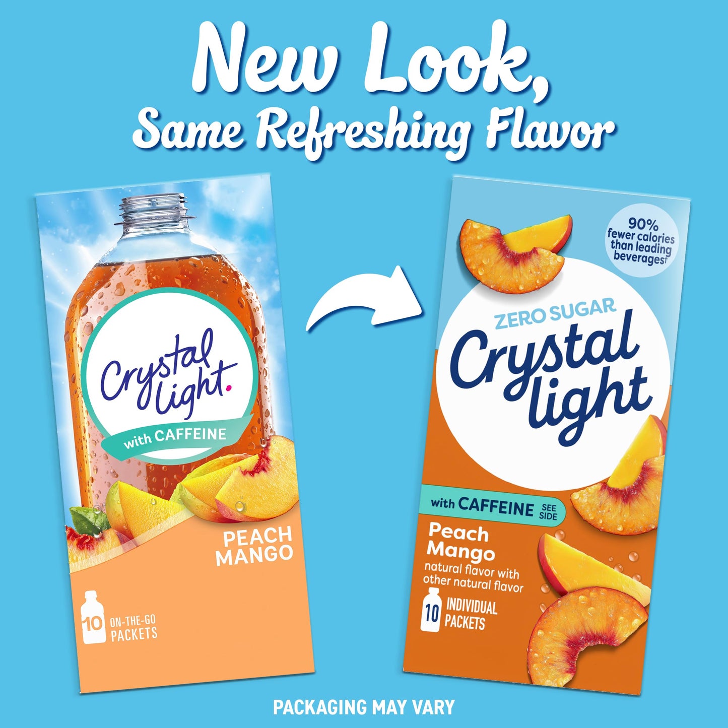 Crystal Light Energy Peach Mango on the Go (Pack of 2)