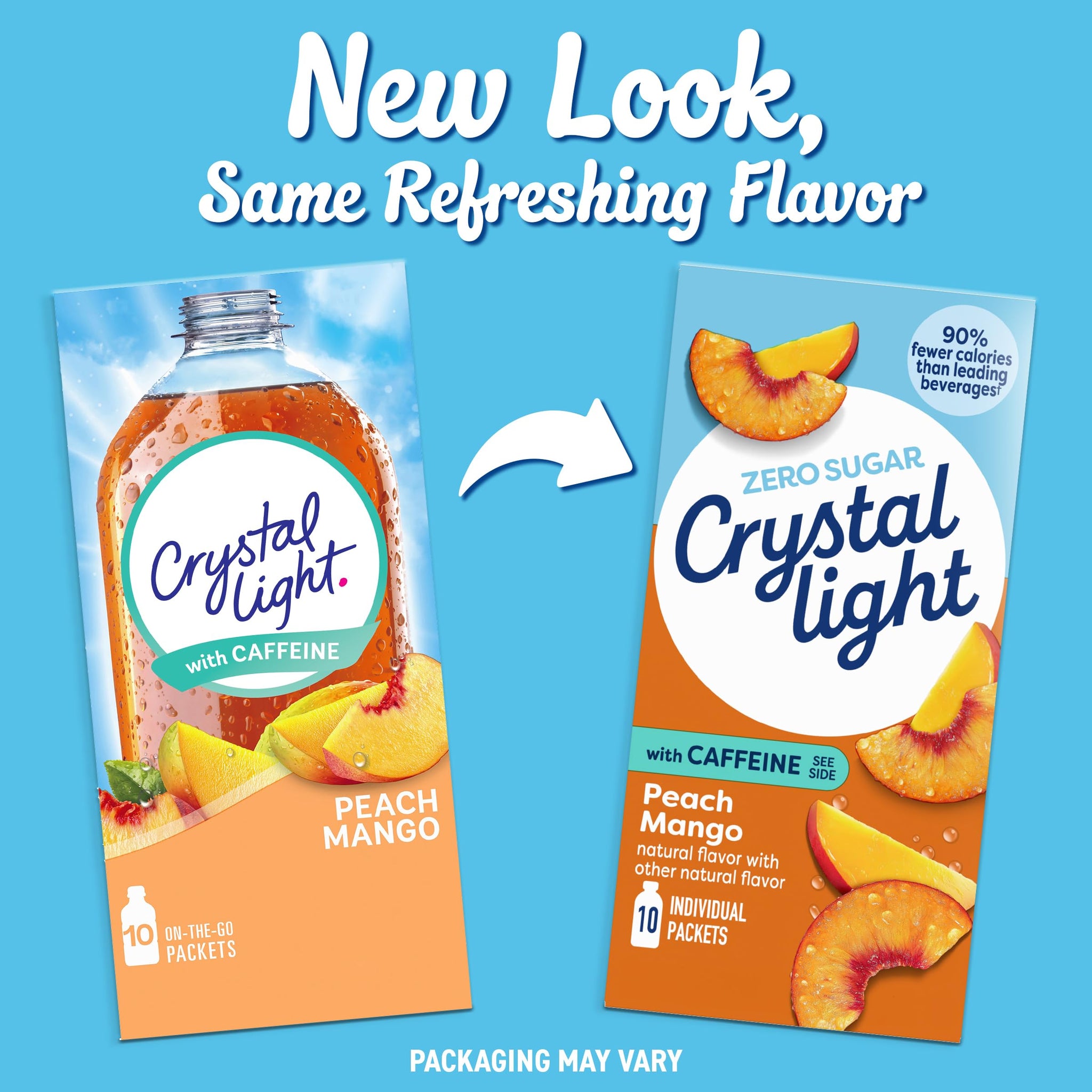 Crystal Light Energy Peach Mango on the Go (Pack of 2)