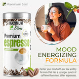 Maximum Slim Premio Instant Espresso Powder - Bold & Rich Flavor 100% Arabica Beans - Non-GMO, Gluten-Free - Premium Medium Roast Coffee 14.1 oz