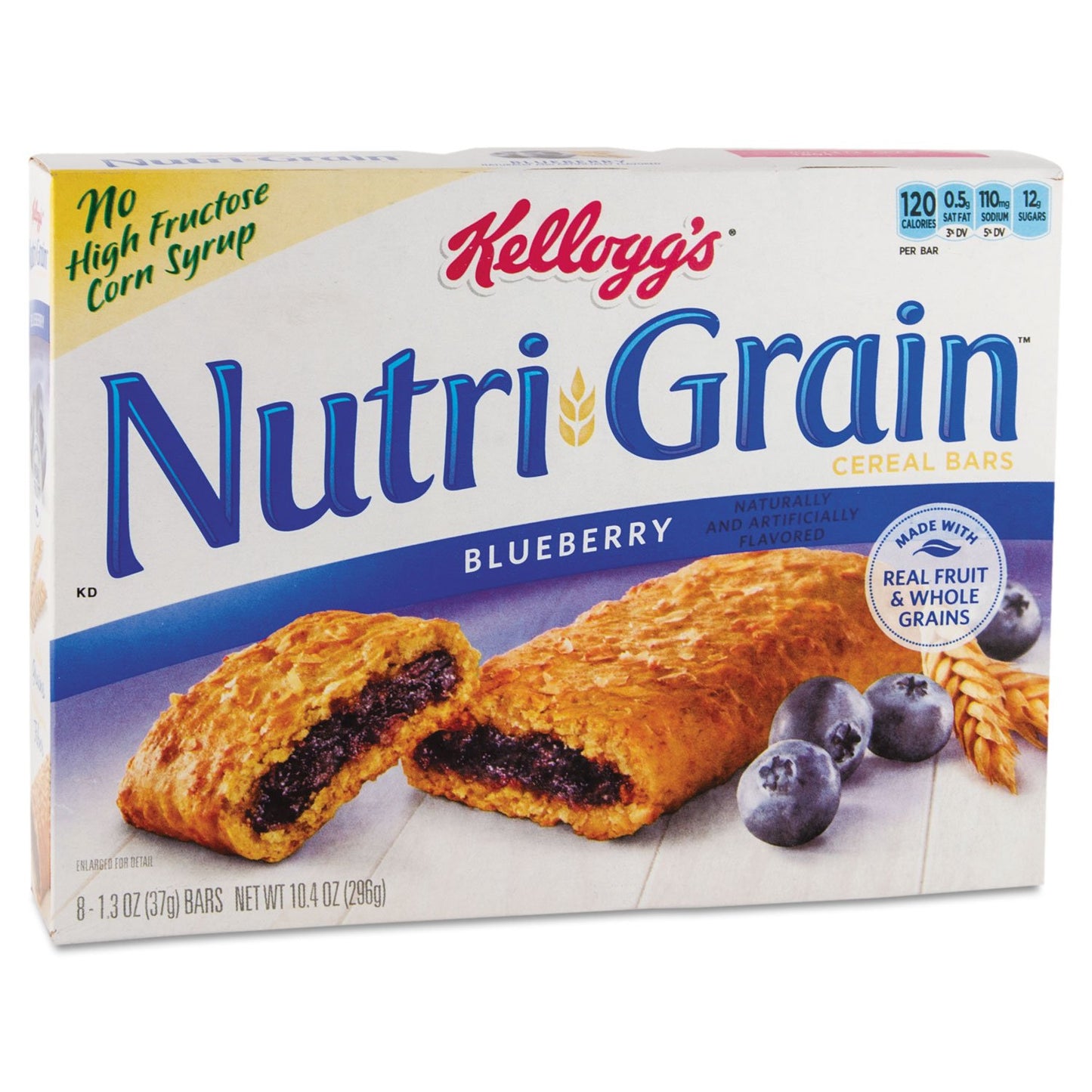 Kellogg's Nutrigrain Cereal Bar,Individually Wrapped - Blueberry - 16 / Box