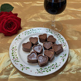 10-PIECE 2.3 OZ Chocolate Gourmet Homemade Snack with Nuts Frame Heart Shape CHOCOLATE-FRAMEHEART-1D