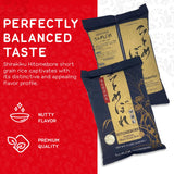 SHIRAKIKU Hitomebore Short Grain Rice | Japanese Style White Short Grain Rice | Uncooked Premium Quality for Sushi and Traditional Asian Dishes | Gluten-Free, Non-GMO | 15 Pounds Bag (Pack of 1)