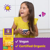 Annie's Vegan Mac and Cheddar Flavor Pasta and Sauce, Organic, Plant Based, Dinner Side or Snacks, 6 oz