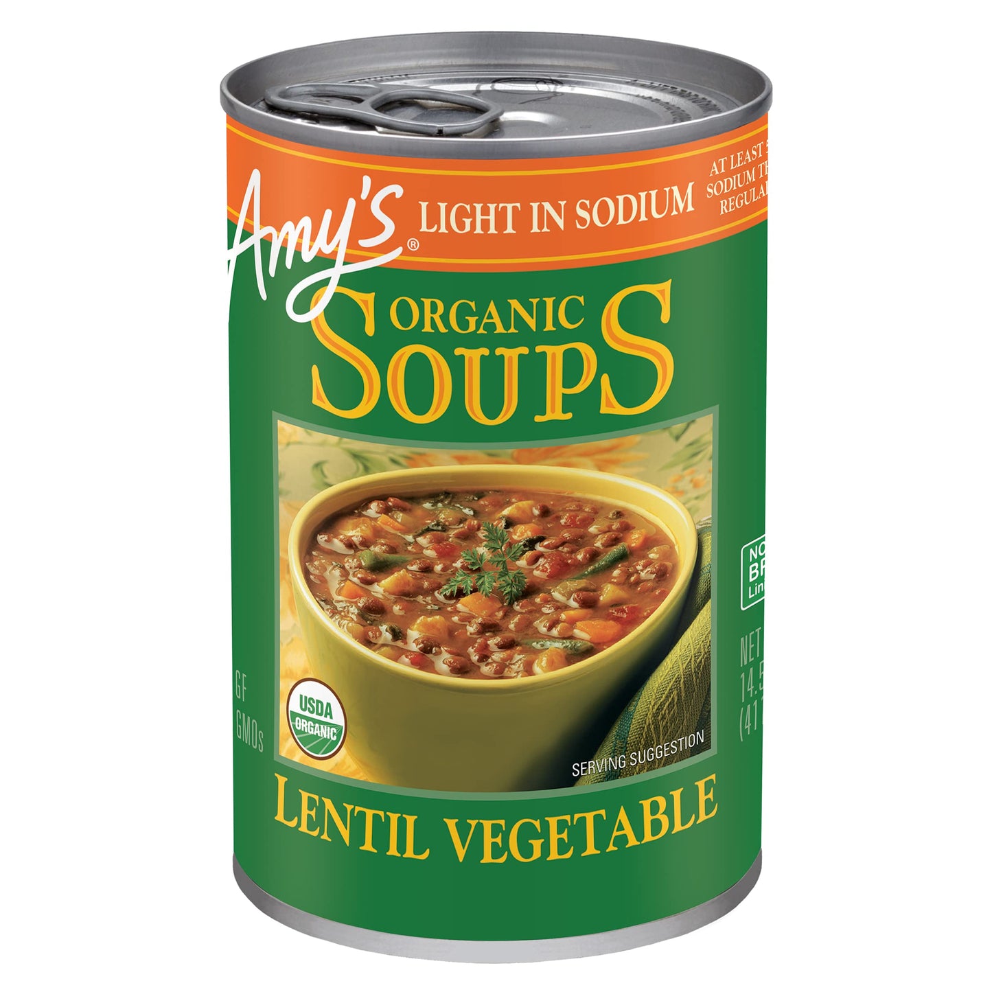 Amy's Lentil Vegetable Low Sodium Organic Soup, 14.5 Ounce