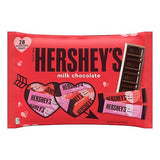HERSHEY'S Milk Chocolate Snack Size, Valentine's Day Candy Bag, 12.6 oz (28 Pieces)
