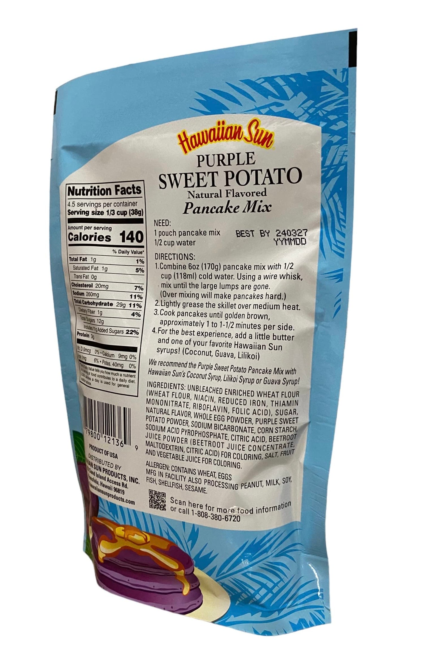 Purple Sweet Potato Pancake Mix - 6 ounce (170g)