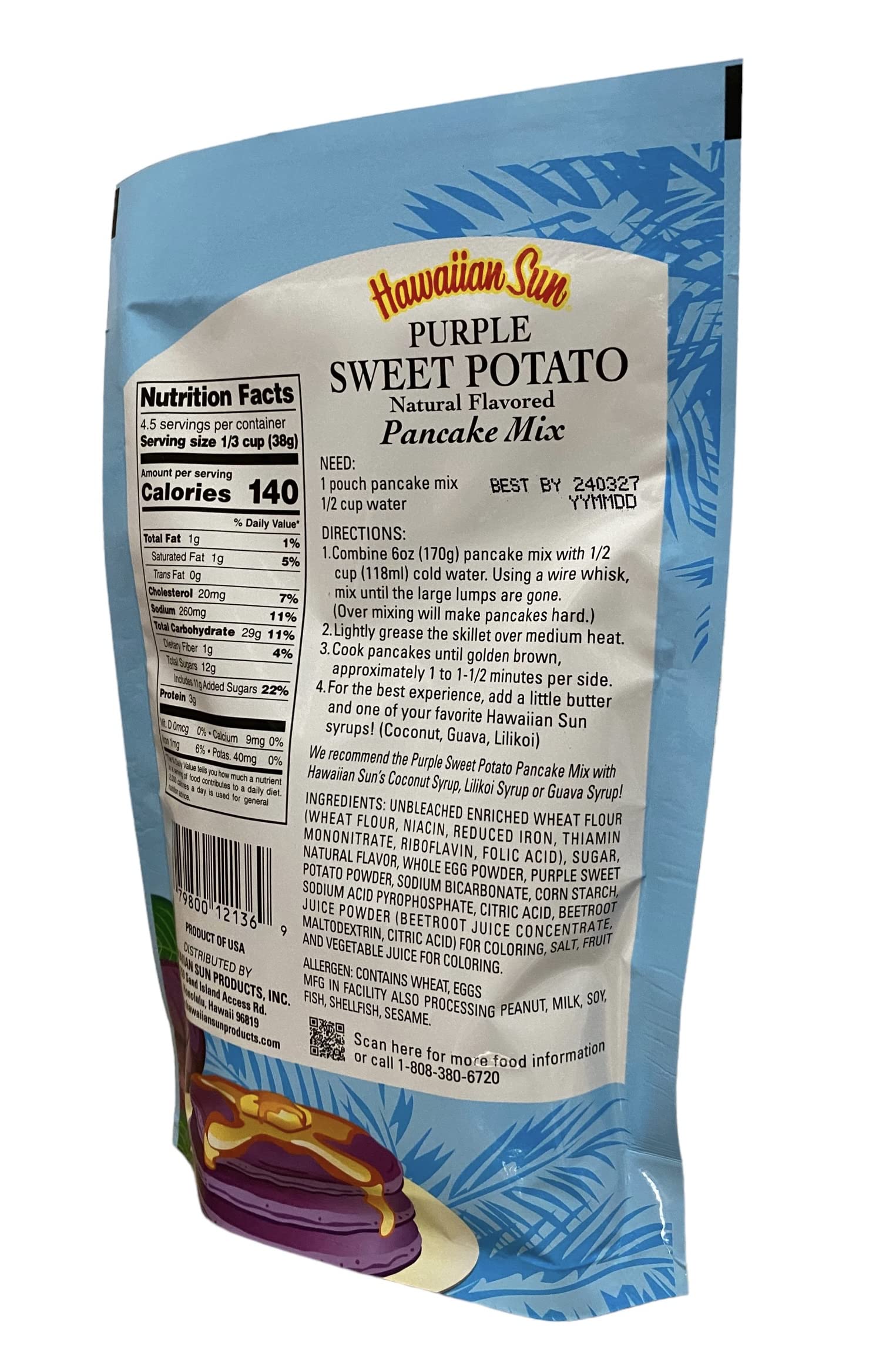 Purple Sweet Potato Pancake Mix - 6 ounce (170g)