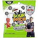 SOUR PATCH KIDS Strikers Black Raspberry Soft & Chewy Gummy Candy, 3.17 oz