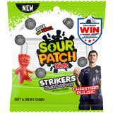 SOUR PATCH KIDS Strikers Black Raspberry Soft & Chewy Gummy Candy, 3.17 oz
