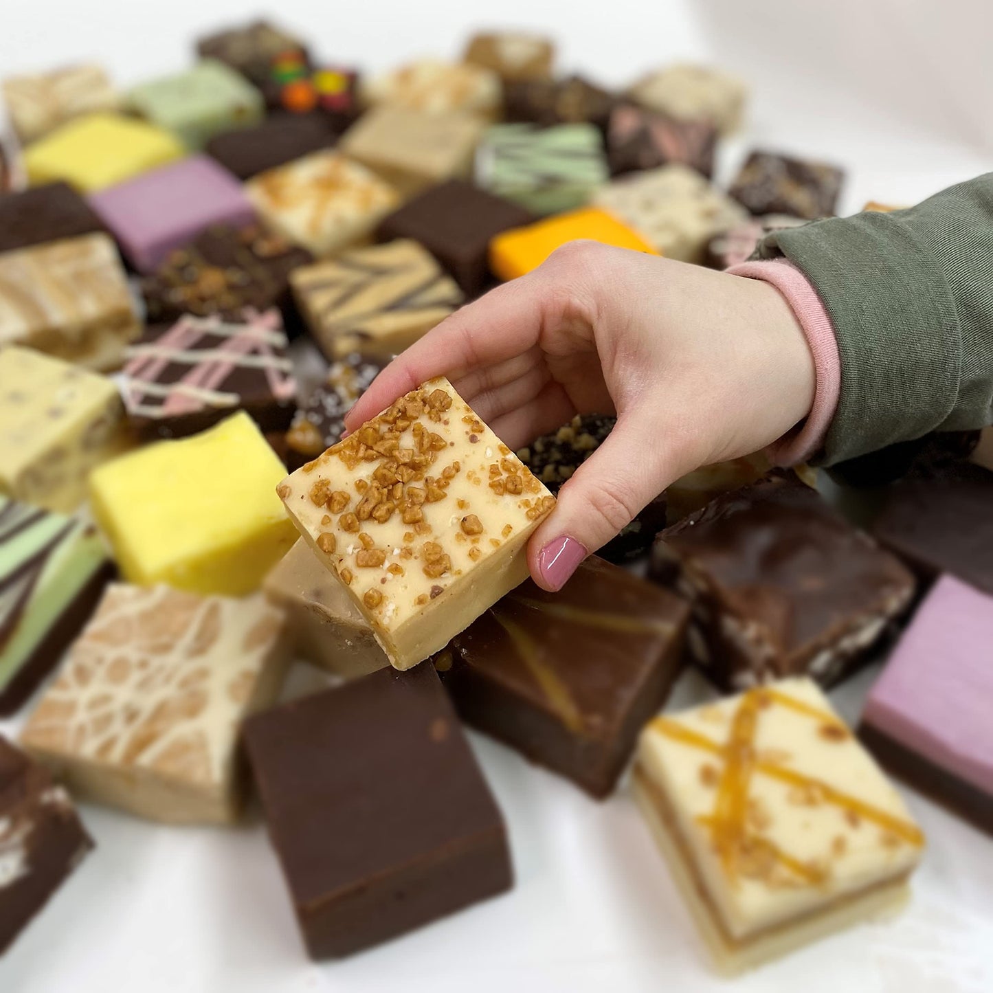 Valley Fudge, Salted Caramel Toffee, Fresh Artisan Fudge, Real Butter, Gourmet Candy, One Pound Package