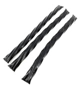 Menozzi De Rosa, Tortigloni Chewy Black Licorice Long Stick Cut w/ 3x Licorice Extract (2 Lbs)