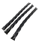 Menozzi De Rosa, Tortigloni Chewy Black Licorice Long Stick Cut w/ 3x Licorice Extract (2 Lbs)