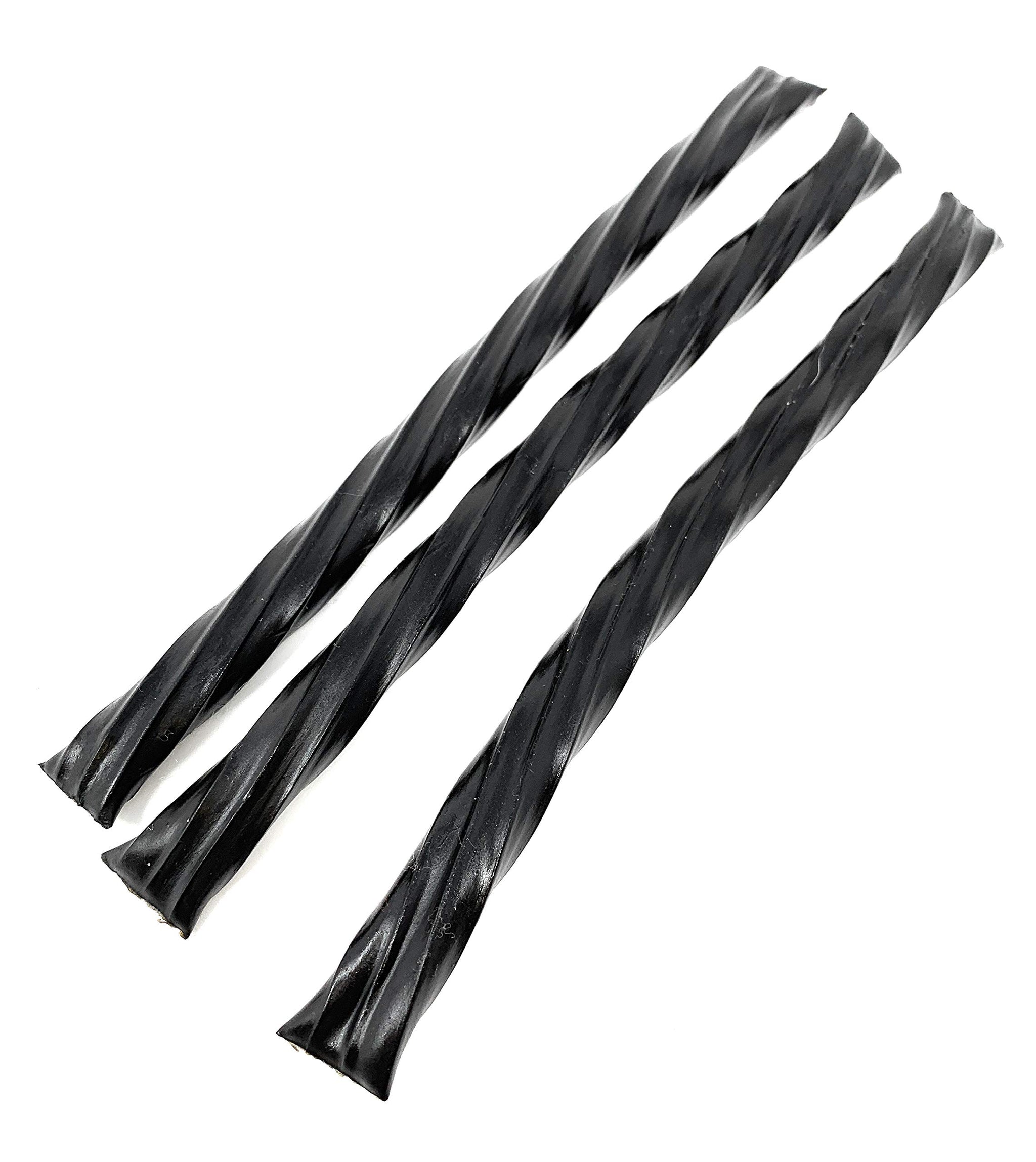 Menozzi De Rosa, Tortigloni Chewy Black Licorice Long Stick Cut w/ 3x Licorice Extract (2 Lbs)
