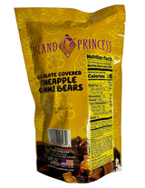 Island Princess Chocolate Covered Pineapple Gummi Bears 12 Ounce