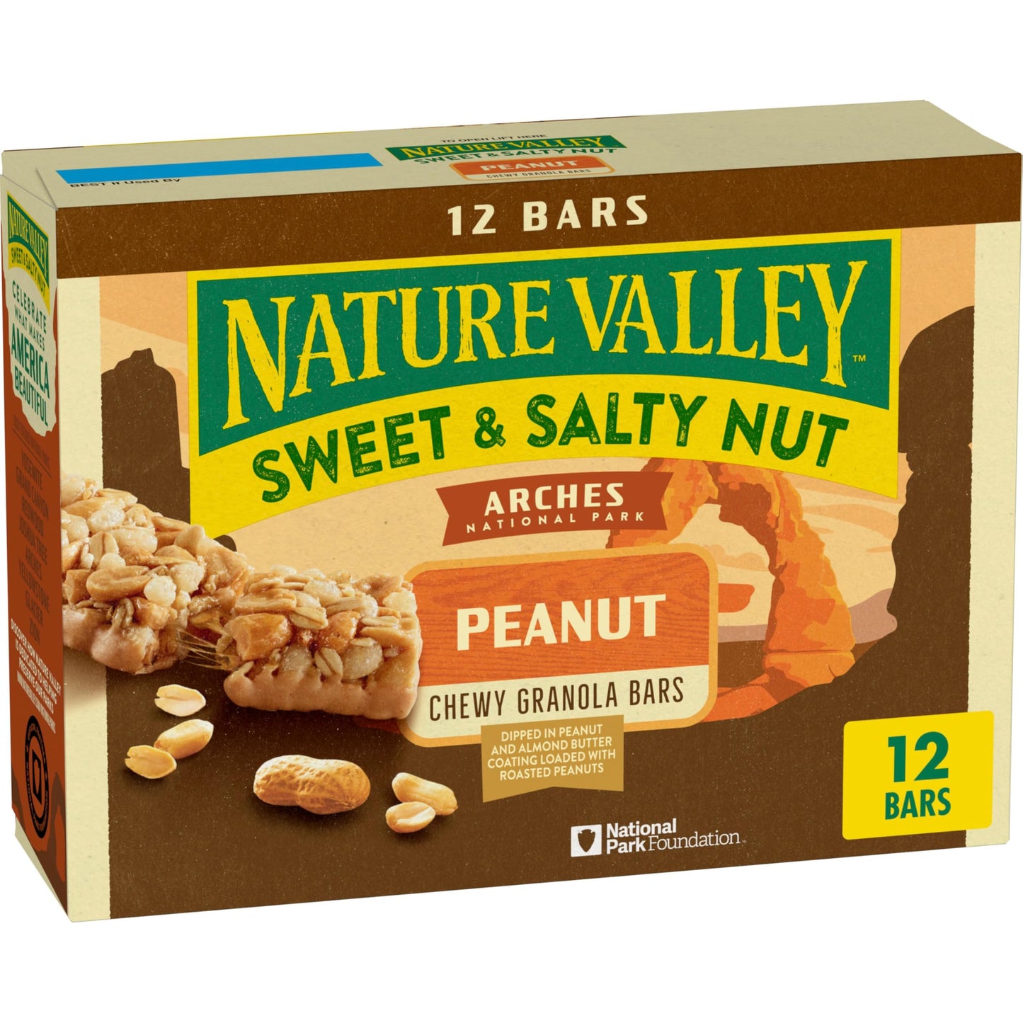 Nature Valley Granola Bars, Sweet and Salty Nut, Peanut, 12 Bars, 14.4 oz