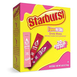 SINGLES TO GO! Starburst Variety Pack, Watertok Powdered Drink Mix, Includes 3 Flavors, Strawberry, Cherry And Fruit Punch 1 Box (30 Servings)