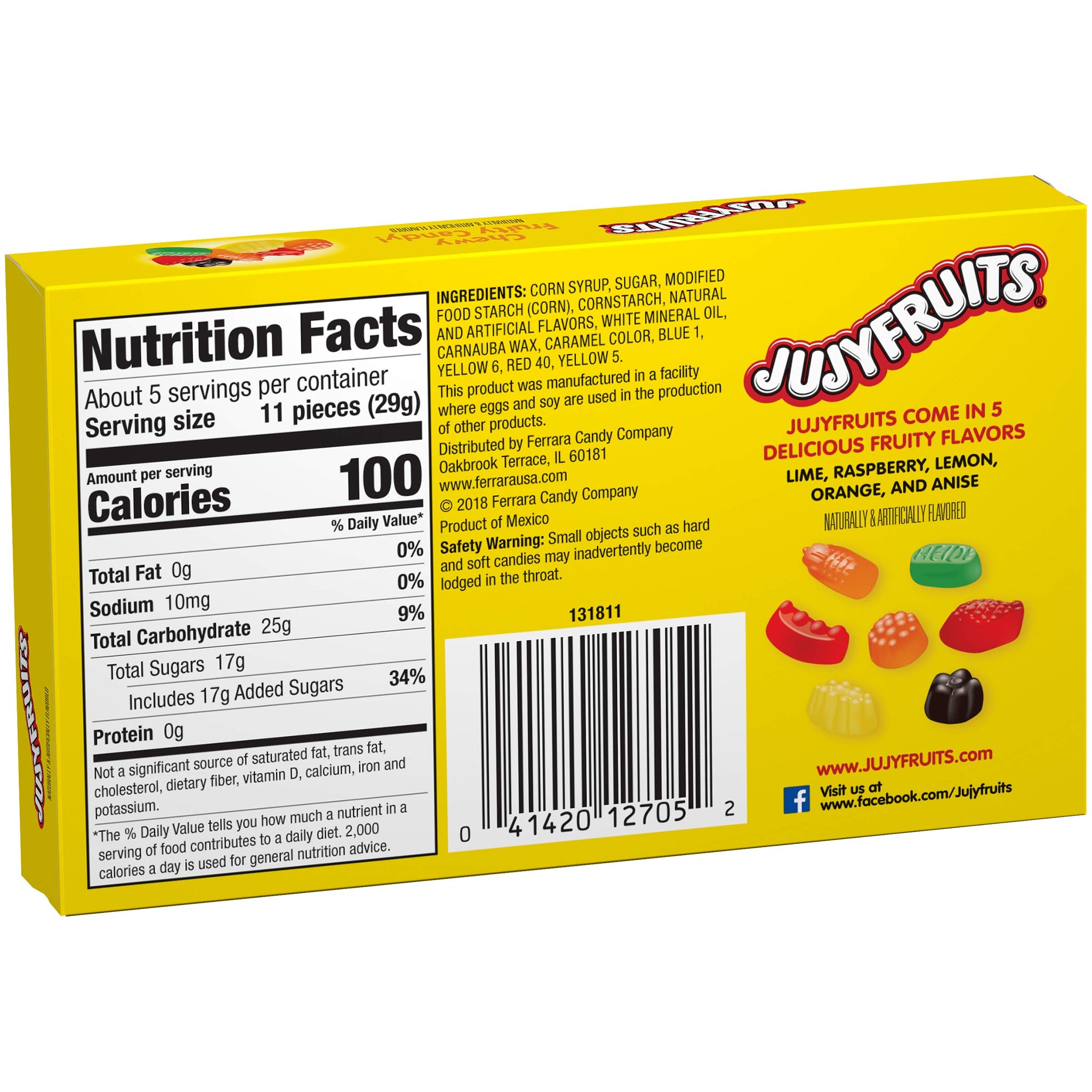 Jujyfruits Fruity Chewy Candy Theater Box, 5 Oz