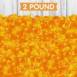 Butterscotch Hard Candy Discs Bulk 2lb Holiday Candies - Individually Wrapped Butter Scotch Candies For Party Favors, Office Treats & Sweets - Approx