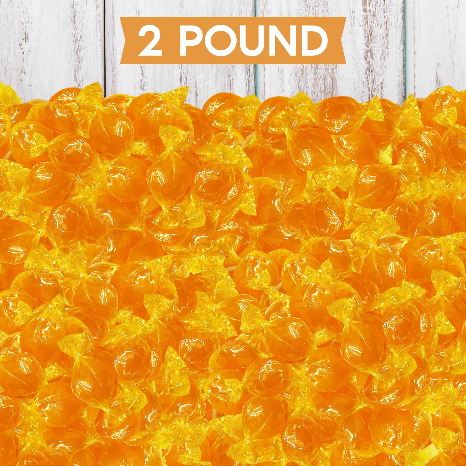 Butterscotch Hard Candy Discs Bulk 2lb Holiday Candies - Individually Wrapped Butter Scotch Candies For Party Favors, Office Treats & Sweets - Approx