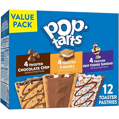 Pop-Tarts Toaster Pastries, Breakfast Foods, Kids Snacks, Variety Pack (12 Pop-Tarts)