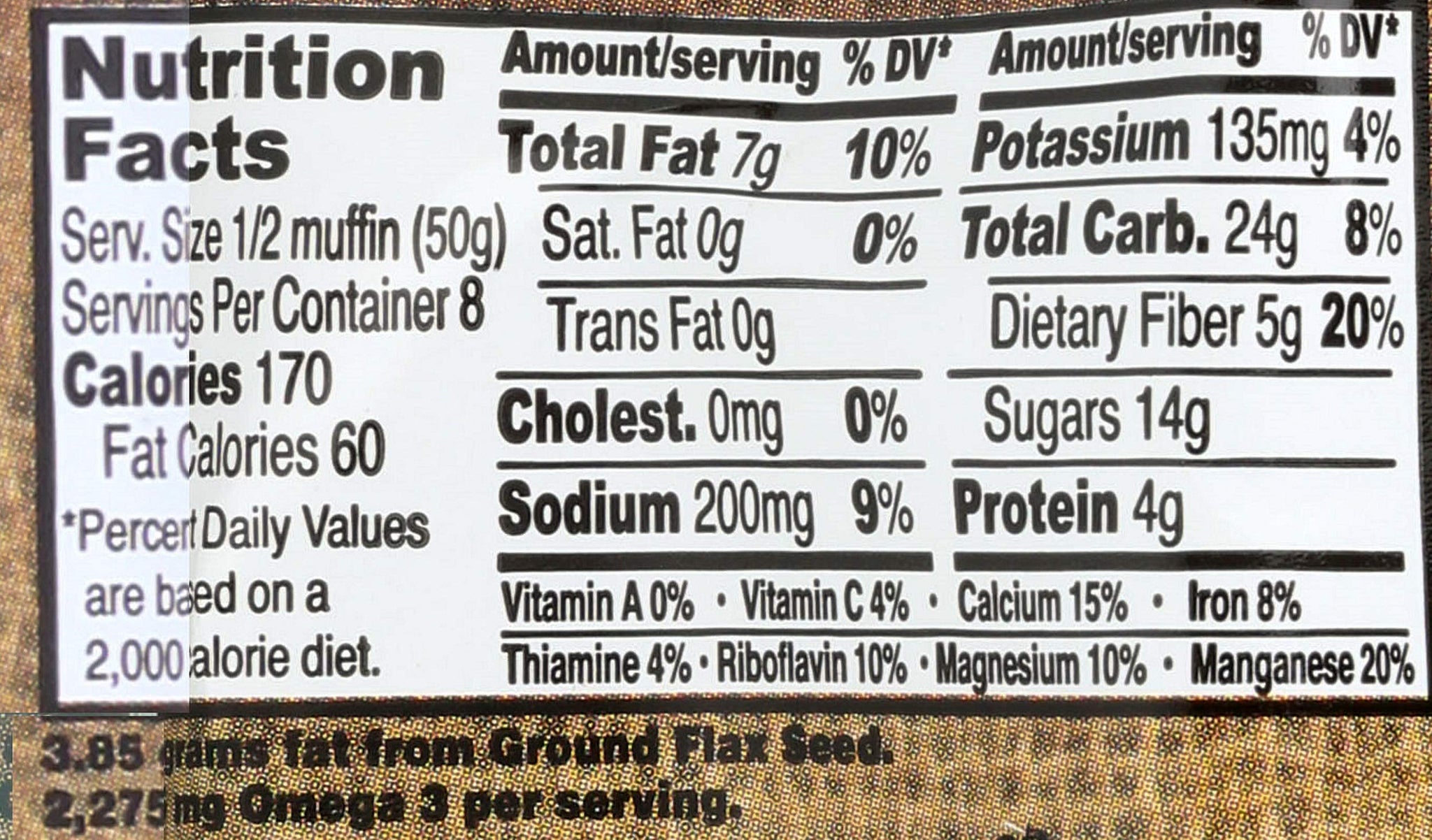 Flax4Life Apple Cinnamon Muffins, 14 oz (frozen)
