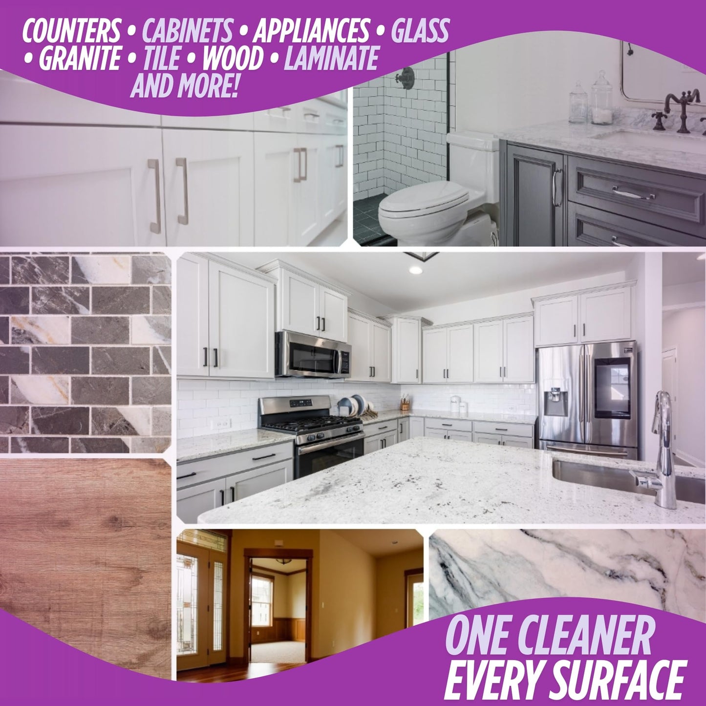 Oh Yuk All Purpose Cleaner - Multi-Purpose Concentrate Refill for Kitchen, Bathroom, Cabinets, Counters, Stainless Steel, Tile & More | Makes 4X More