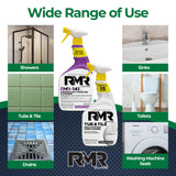 RMR Bathroom Brilliance Bundle - Tub & Tile Stain Spray + RMR-141 EPA Registered Mold & Mildew Remover, 2-Step Bathroom Cleaning & Disinfecting System
