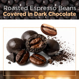 Dark Chocolate Covered Espresso Beans | 15 Ounce Bag | Coffee Candy Snack | Crunchy Roasted Coffee Beans in Rich Dark Chocolate for Snacking & Gifting