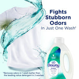 Downy Rinse Laundry Odor Remover, Cool Cotton Scent, 62 fl oz, Fabric Softener and Laundry Odor Removal Rinse, Fights Odors at the source, HE