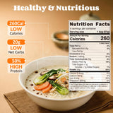 HealSpot High Protein Instant Ramen, 6 Pack Non Fried Ramen Broth, 32g Plant Based Protein, Low Fat, Low Carb, Non GMO, Keto Friendly Plant Based